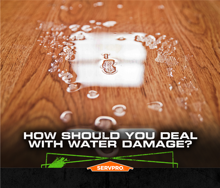 How to deal with water damage servpro poster